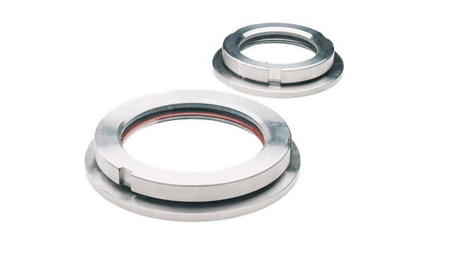 Sight glasses and light fitting